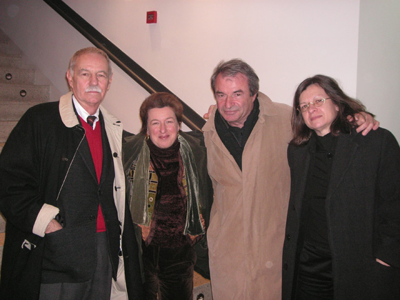Con Eduardo Mendoza, Olivier Rolin y Ana Nuño