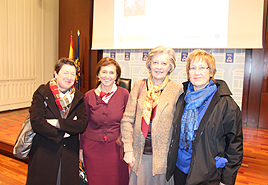 2014 con Ana Santos, Victoria Camps y Noni Benegas