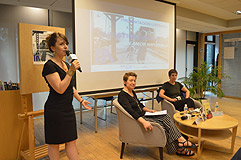 2017 con Ophélie Ramonatxo y Christine Angot