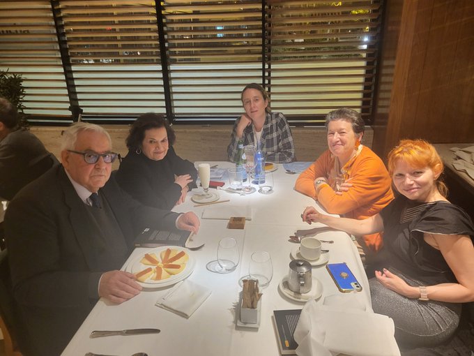 2023 con E. Roudinesco, Elena Martínez, Laura Ezquerra y Ángel de Frutos
