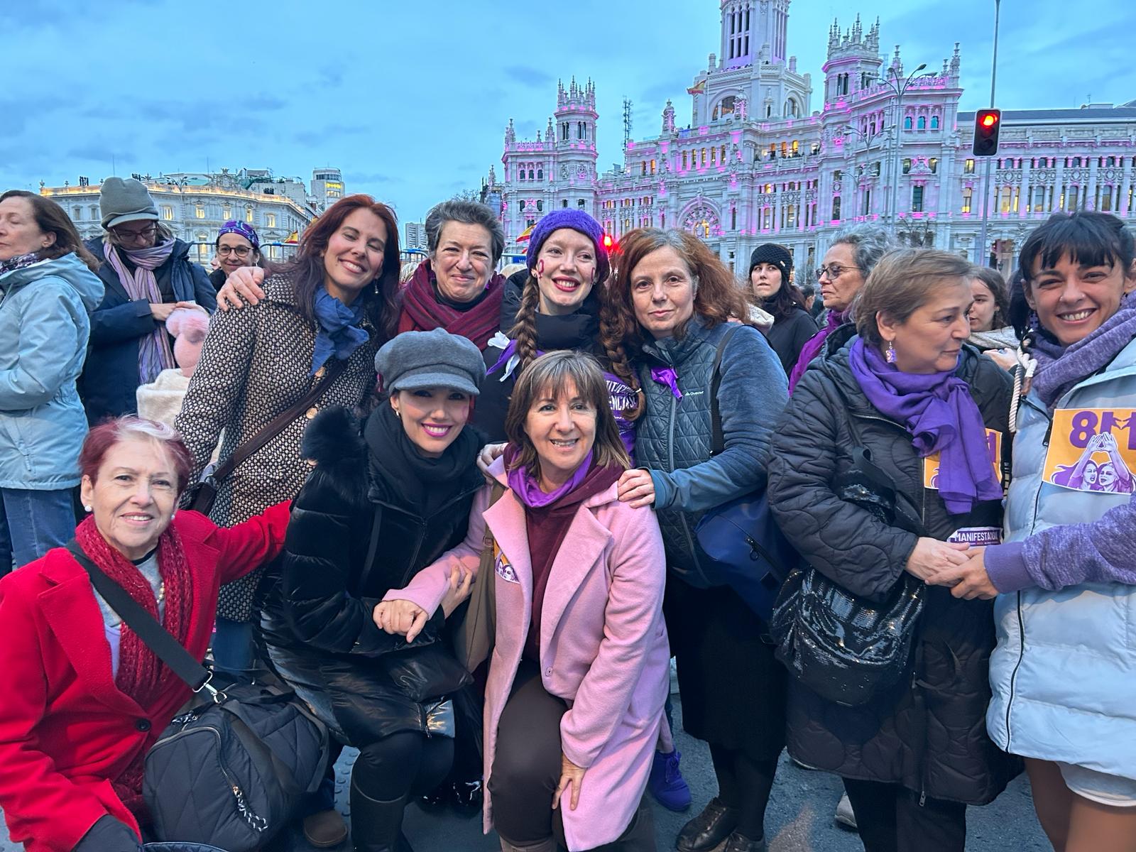 2024 8 de marzo con Ana de Miguel, Zúa Méndez, Teresa Lozano y otras