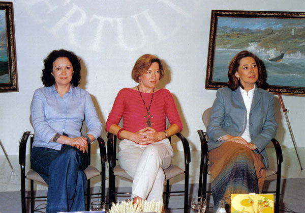 Con Clara Sánchez y Blanca Berasategui