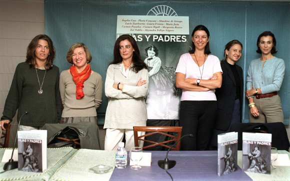 Presentación de Hijas y padres en Madrid, con Flavia Company, Ángeles Caso y Carmen Posadas