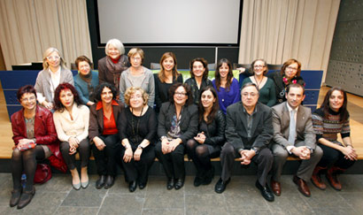 Entrega de los premios "Comunicació No Sexista" de la Associació de Dones Periodistes de Catalunya, Barcelona, 18-12-12